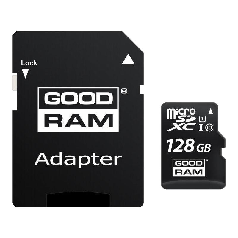Карта пам`ятi Goodram MicroSDXC 128GB UHS-I Class 10 + SD-adapter (M1AA-1280R12)